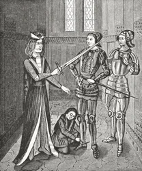 Die Bewaffnung eines Ritters, 1878